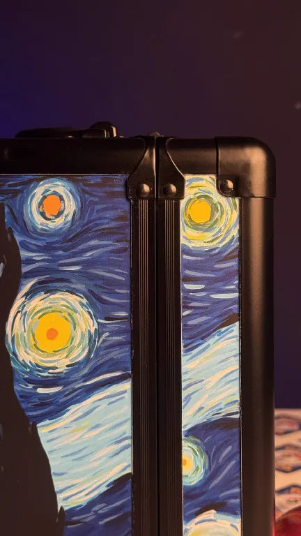 Pikachu with Grey Felt Hat | Van Gogh Art | Pokemon Slab Suitcase