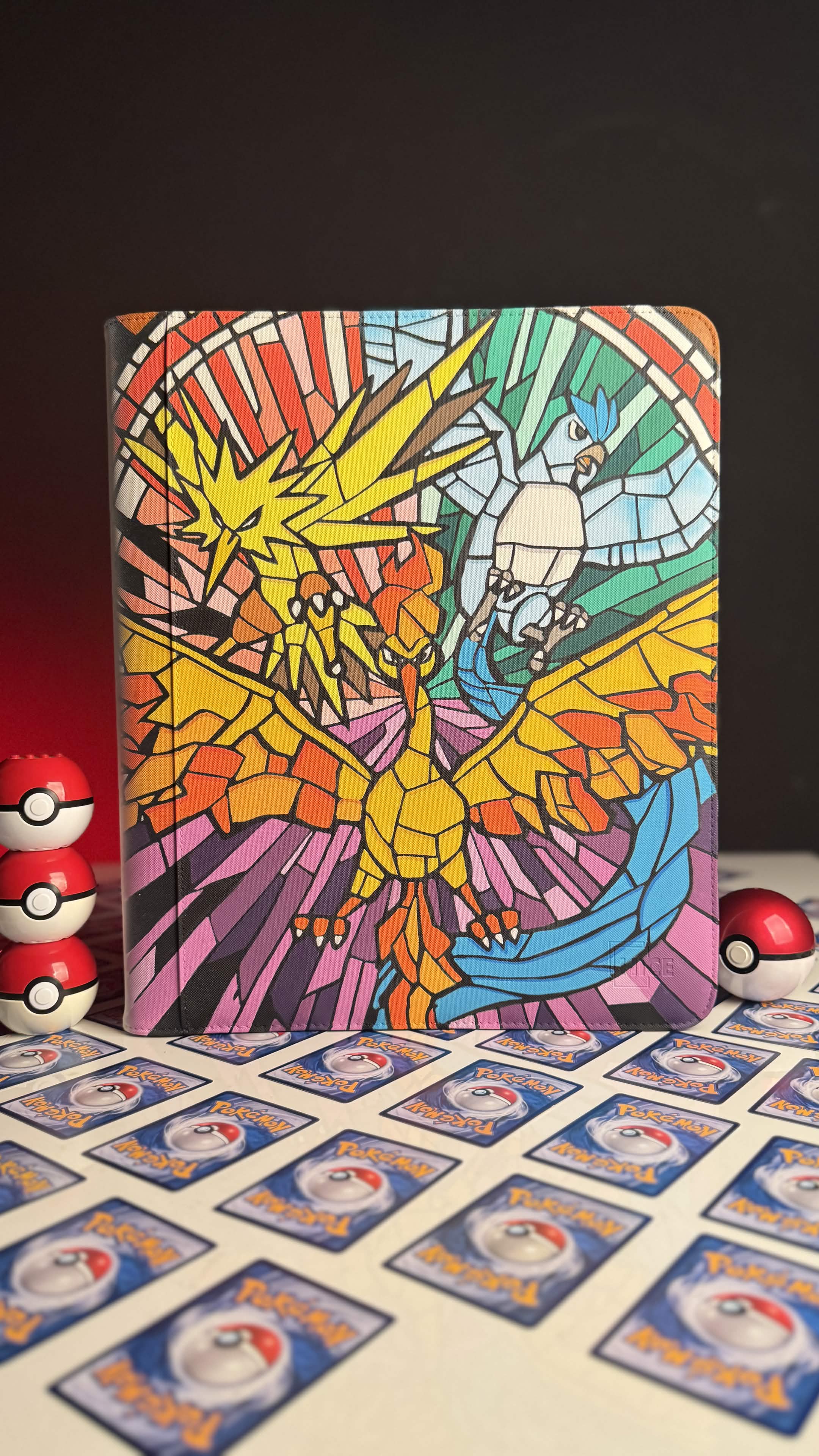 Moltres, Articuno, Zapdos Stained Glass | Pokemon Binder